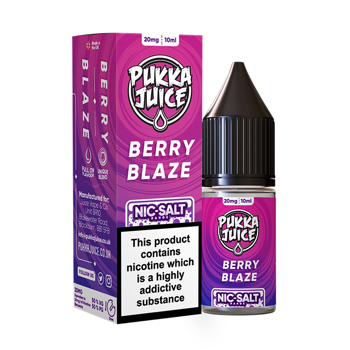 Pukka Juice - Nic Salt Berry Blaze 10ml E-liquid
