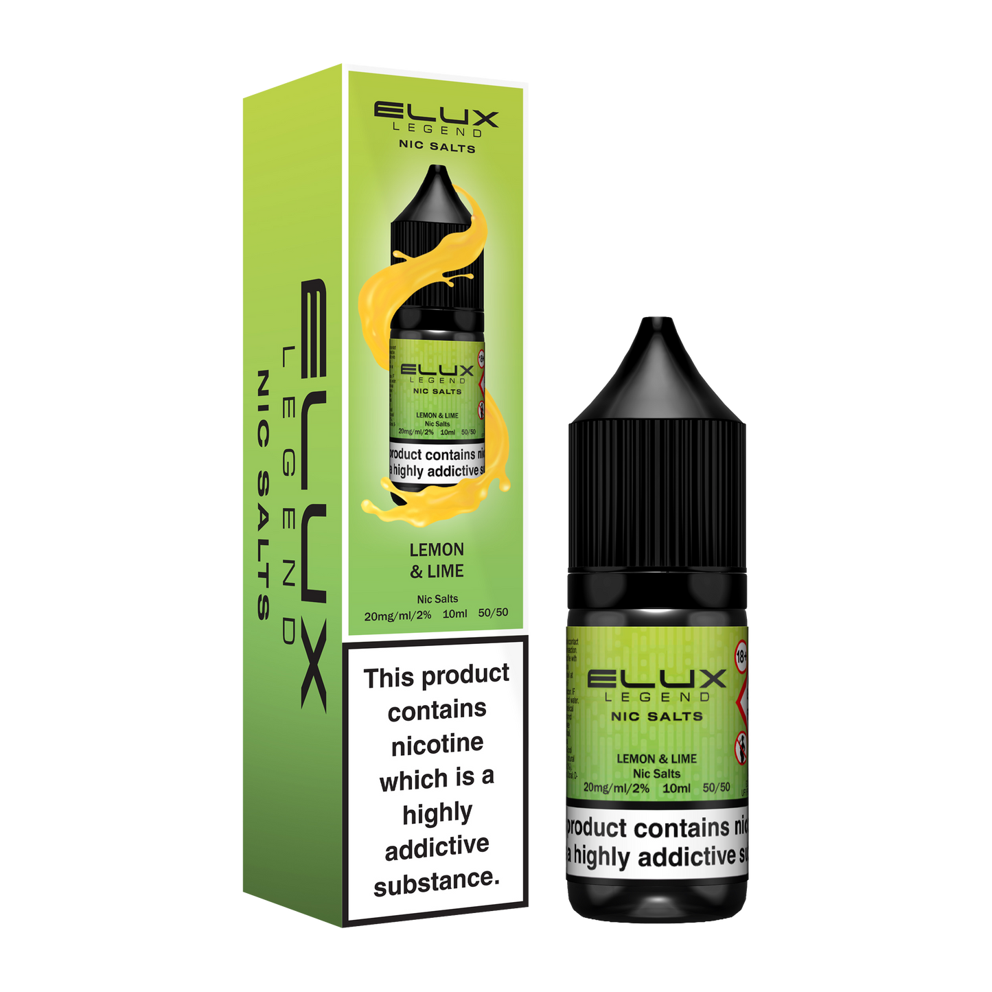Elux Legend Bar Salts - Lemon & Lime 10ml