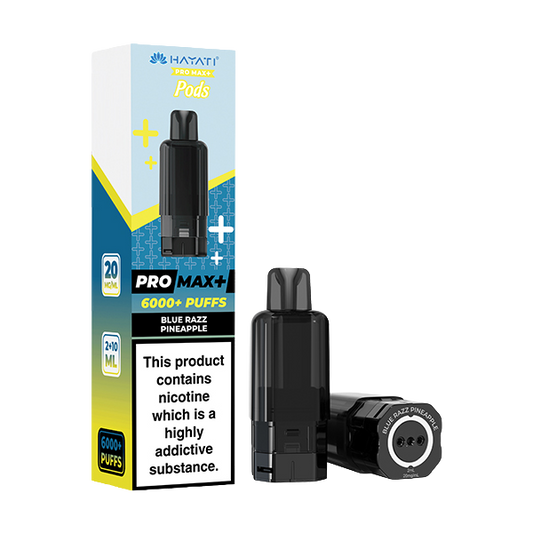 Hayati Pro Max Plus 6K Prefilled Replacement Pods - Blue Razz Pineapple