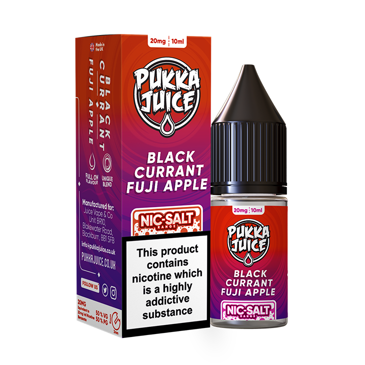 Pukka Juice Nic Salt - Blackcurrant Fuji Apple 10ml