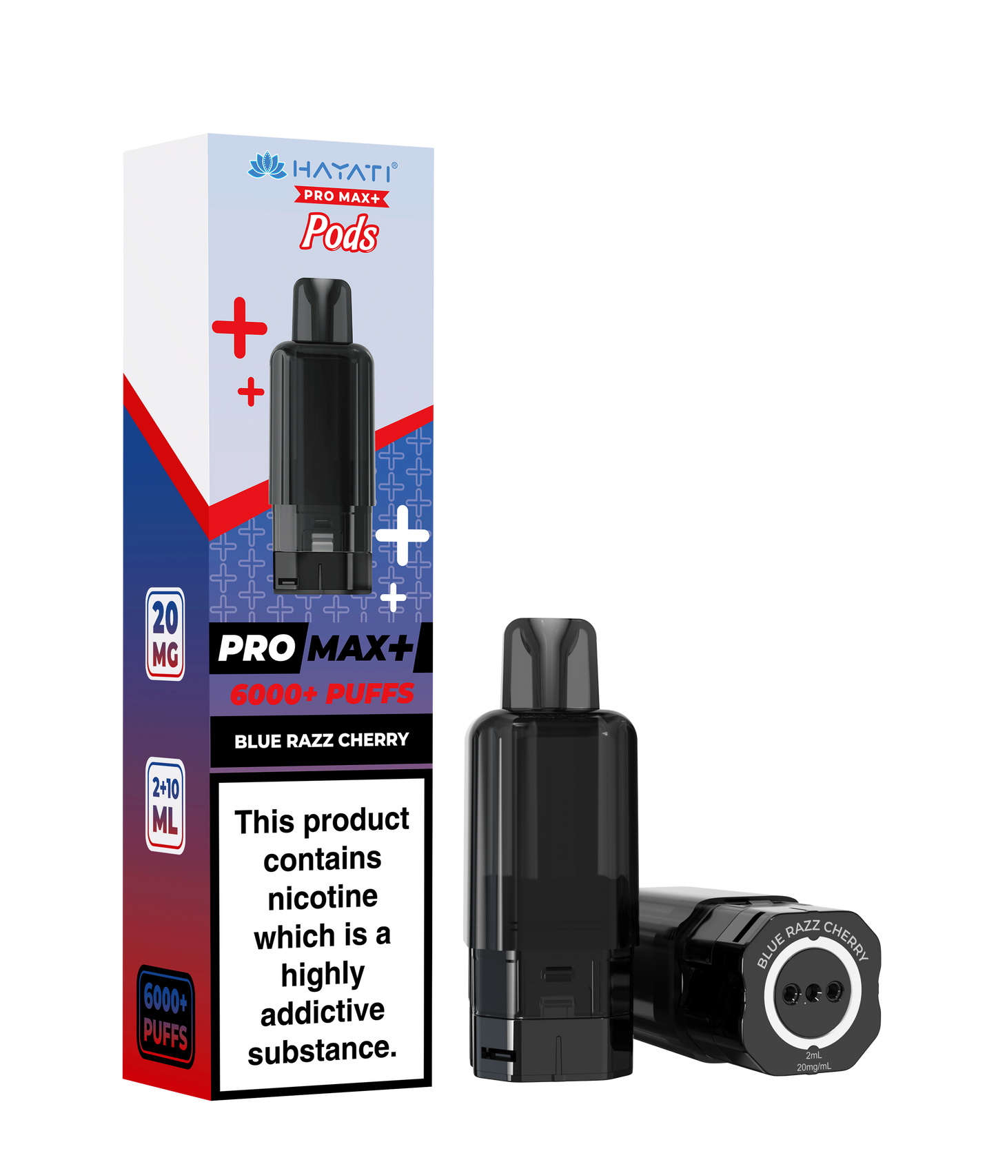 Hayati Pro Max Plus 6K Prefilled Replacement Pods - Blue Razz Cherry