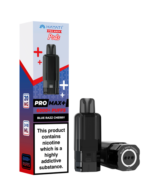 Hayati Pro Max Plus 6K Prefilled Replacement Pods - Blue Razz Cherry