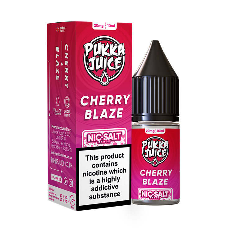 Pukka Juice - Nic Salt Cherry Blaze 10ml E-liquid