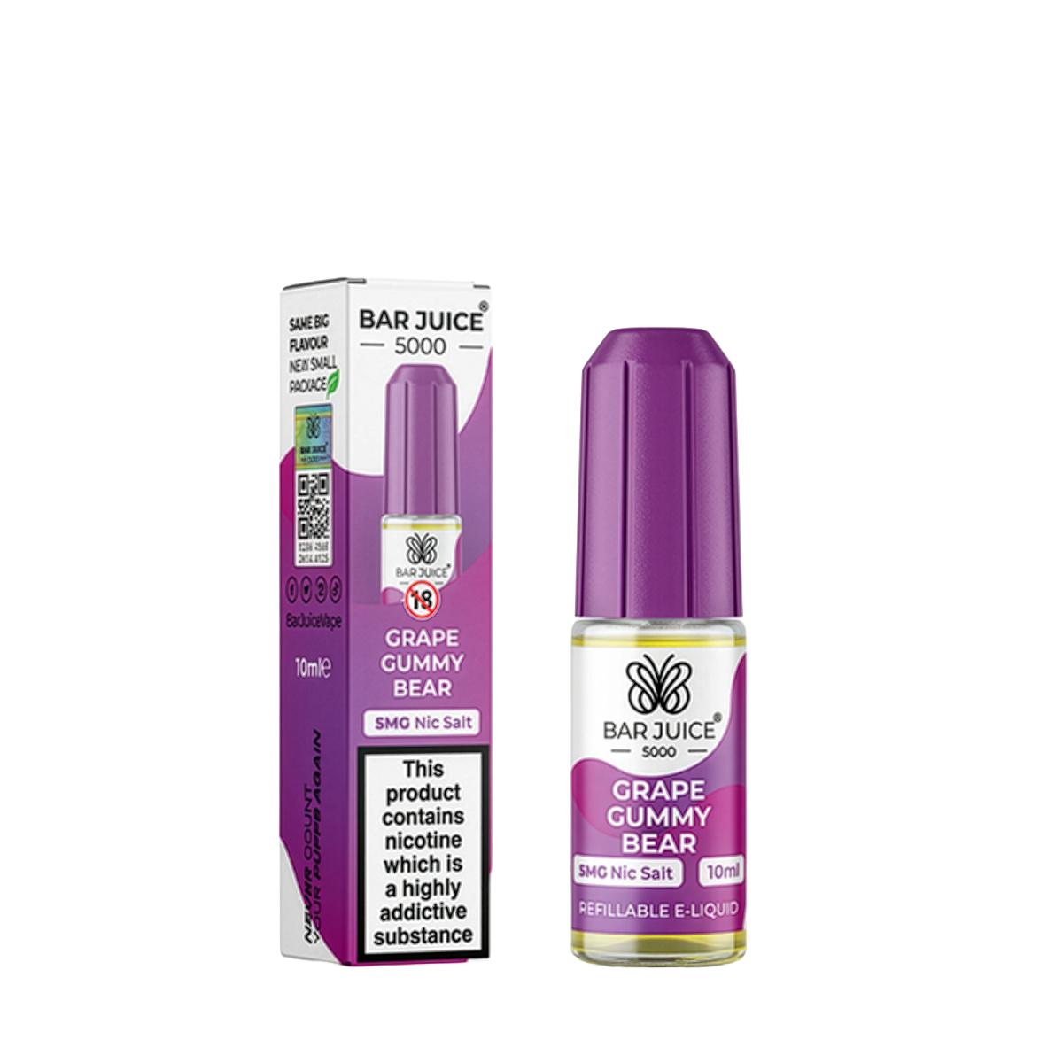 Bar Juice 5000 Nic Salt 10ml - Grape Gummy Bear