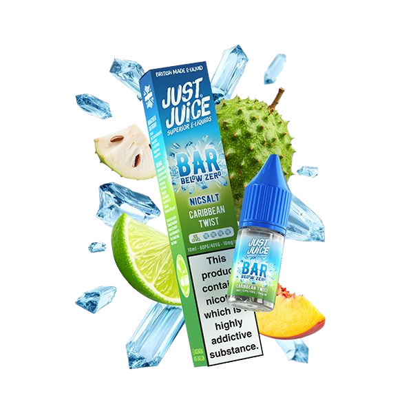 Just Juice Bar Below Zero Nic Salt 10ml - Caribbean Twist