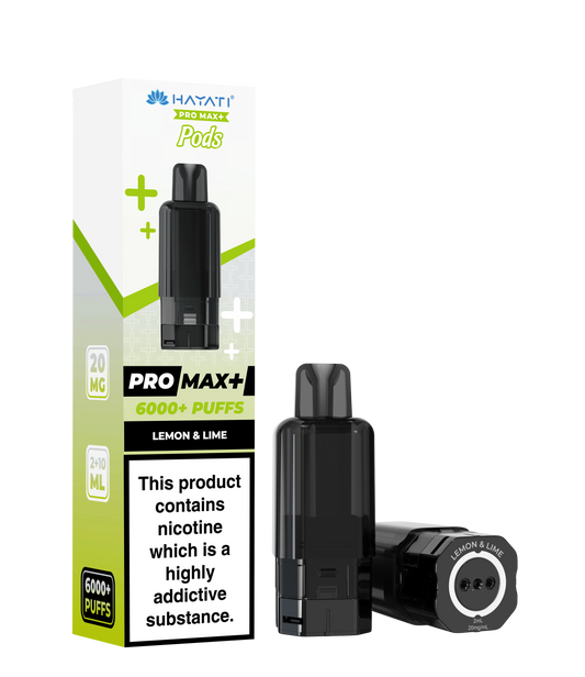 Hayati Pro Max Plus 6K Prefilled Replacement Pods - Lemon and Lime