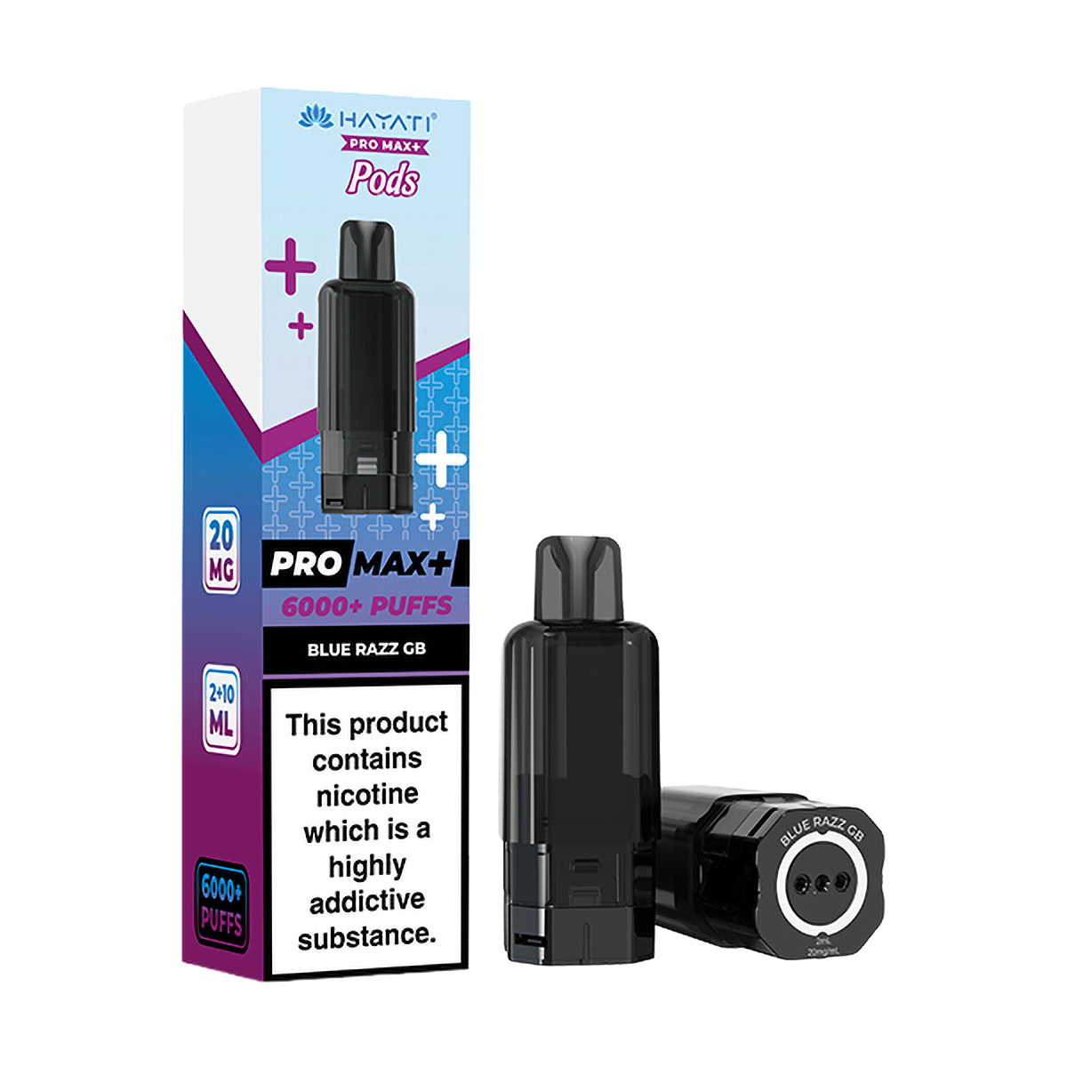 Hayati Pro Max Plus 6K Prefilled Replacement Pods - Blue Razz GB