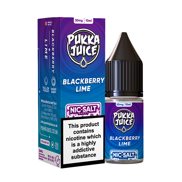 Pukka Juice Nic Salt - Blackberry Lime 10ml