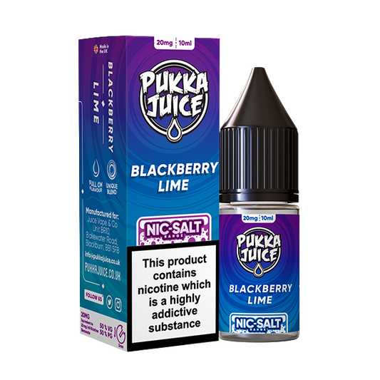 Pukka Juice Nic Salt - Blackberry Lime 10ml