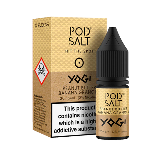 Pod Salt Yogi Peanut Butter Banana Granola Fusion Series 10ml