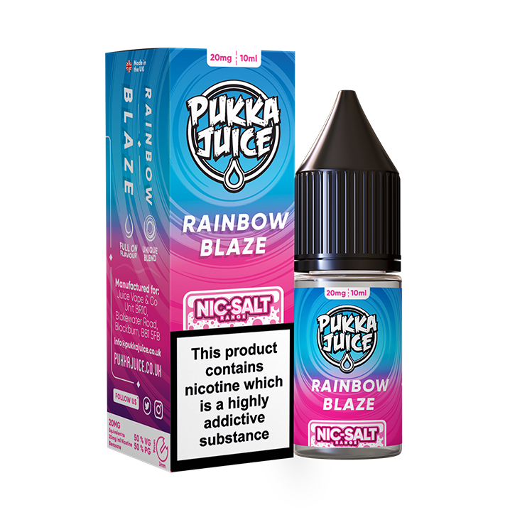 Pukka Juice - Nic Salt Rainbow Blaze 10ml E-liquid