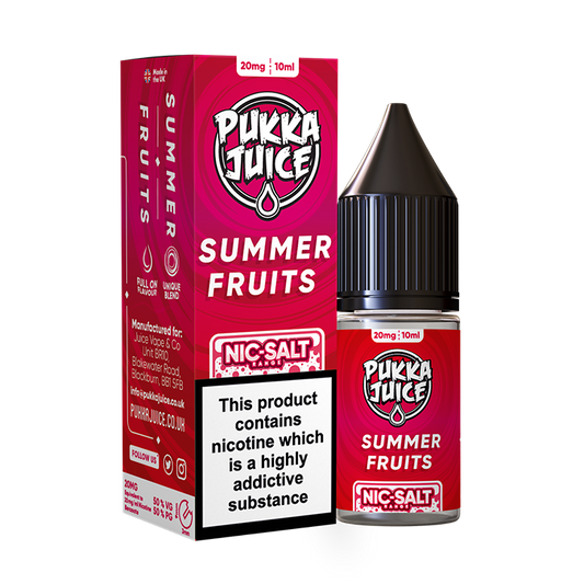 Pukka Juice - Nic Salt Summer Fruits 10ml E-liquid
